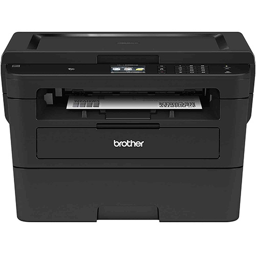 Brother Compact Monochrome Laser Printer, HLL2395DW, Flatbed Copy & Scan, Wireless Printing, NFC, Cloud-Based Printing & Scanning, Amazon Dash Replenishment Ready - BLACK